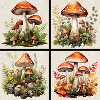 Forest Mushrooms 2 Coaster Set - 42124CS
