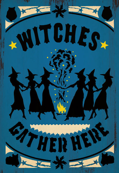 Witches Gather Here Blue - 2298B
