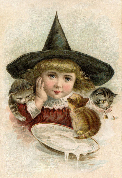 Witch And Kittens - 2786