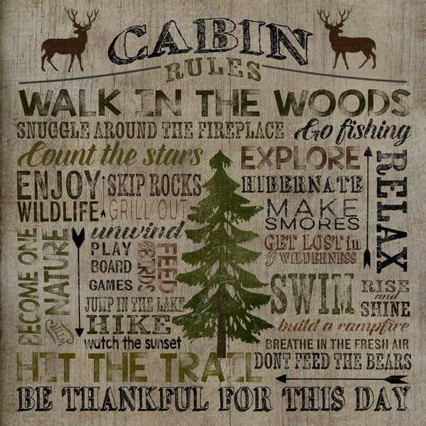 Cabin Rules - 7614Q